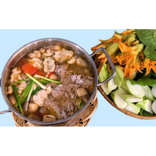 Lẩu Cua Đồng Hải Sản