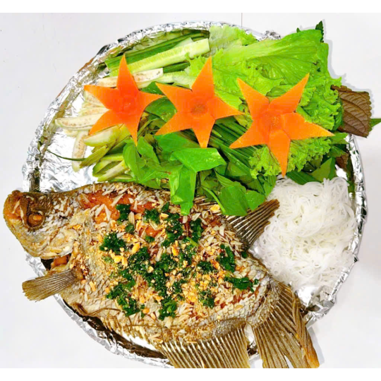 Cá Tai Tượng Chiên Xù Bánh Tráng