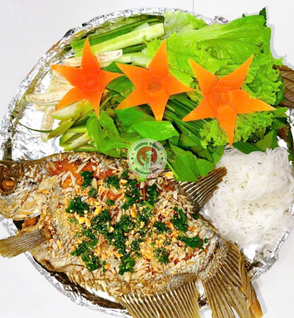 Hình ảnh về Cá Tai Tượng Chiên Xù Bánh Tráng
